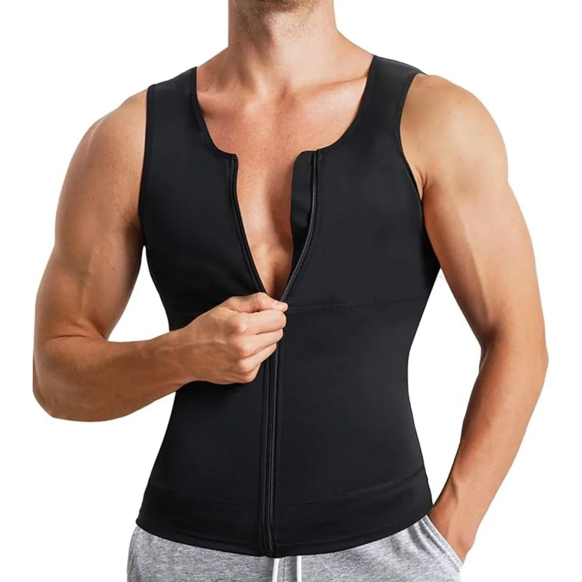 Eleady Men's Zip Compression Shirt