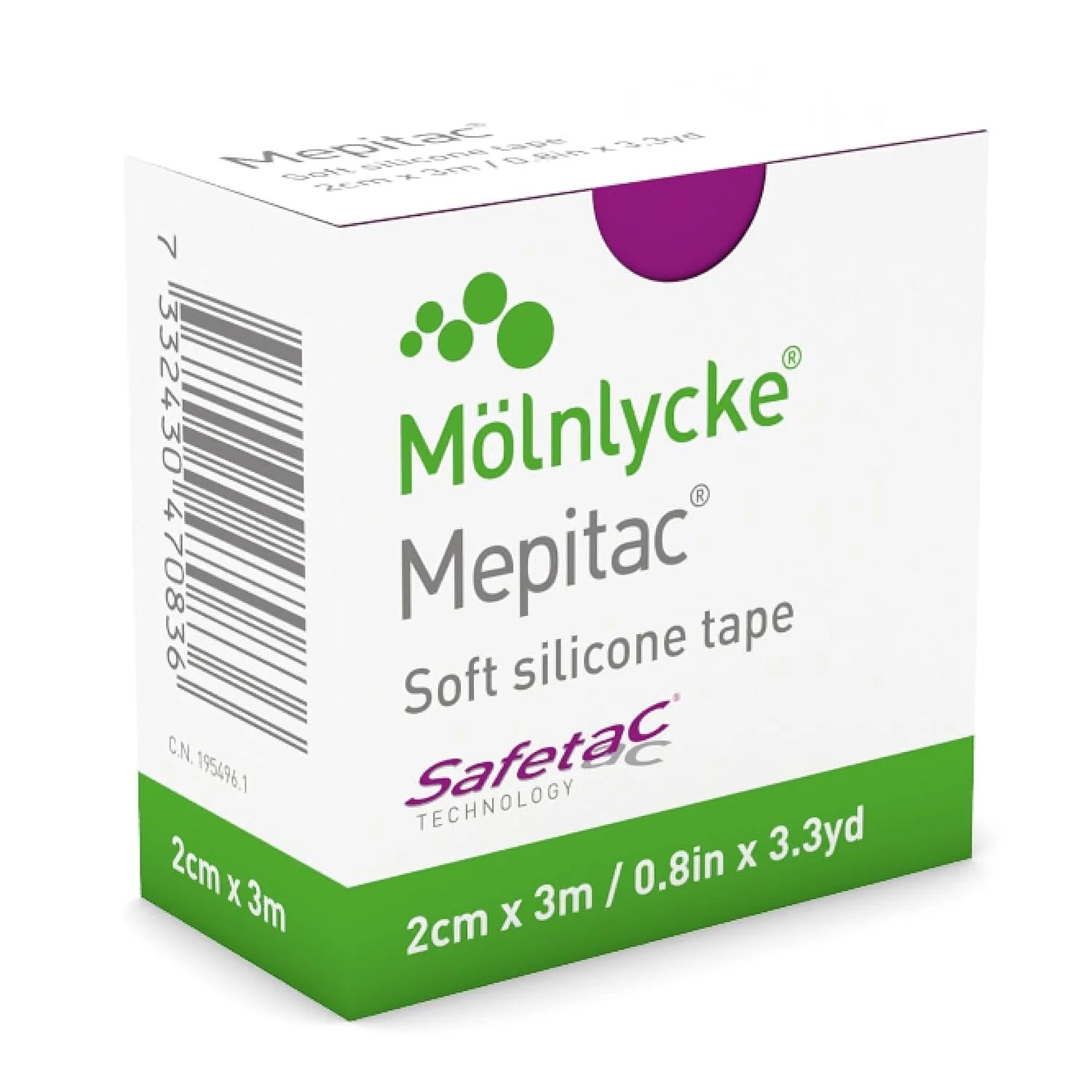 Molnlycke Mepitac Soft Silicone Tape
